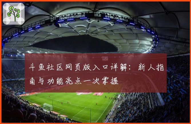 斗鱼社区网页版入口详解：新人指南与功能亮点一次掌握